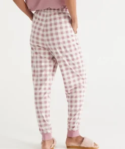 Check Print Australian Cotton Knit Pyjama Pant<Sussan Best