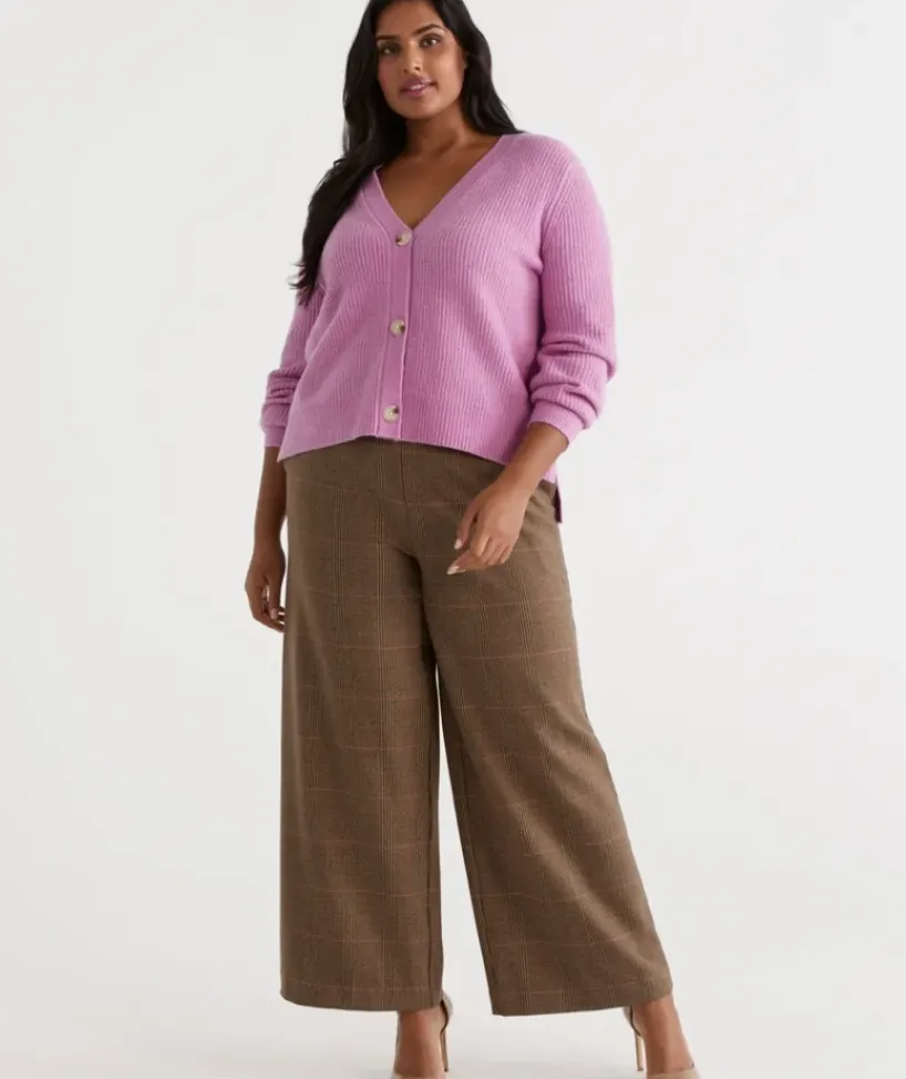 Check Wide Leg Pant<Sussan Online