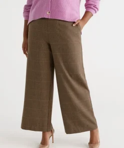 Check Wide Leg Pant<Sussan Online