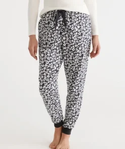 Cotton Animal Print Flannelette Pant<Sussan
