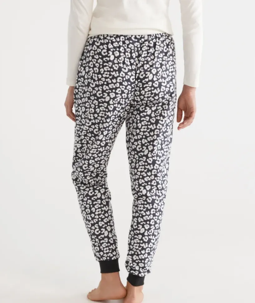 Cotton Animal Print Flannelette Pant<Sussan