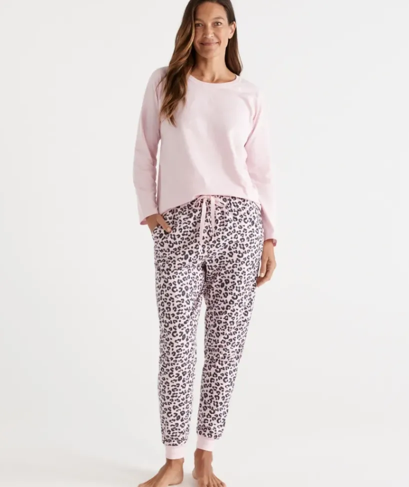 Cotton Animal Print Flannelette Pant<Sussan