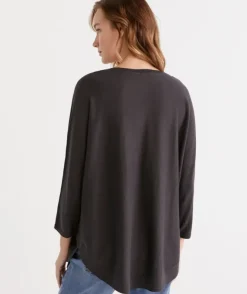 Cotton Curved Hem Pull Over<Sussan Hot