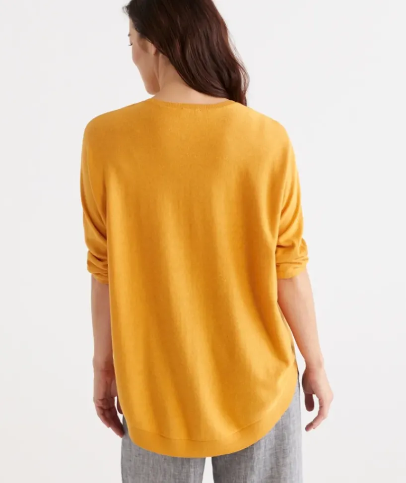 Cotton Curved Hem Pull Over<Sussan Hot