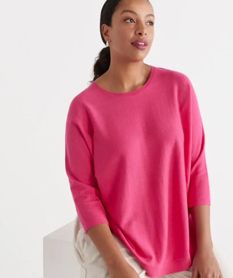 Cotton Curved Hem Pull Over<Sussan Hot