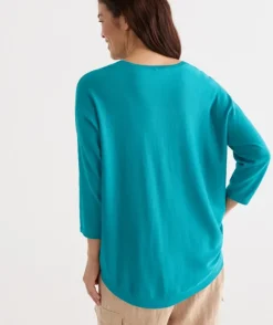 Cotton Curved Hem Pull Over<Sussan Clearance