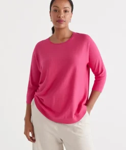 Cotton Curved Hem Pull Over<Sussan Outlet