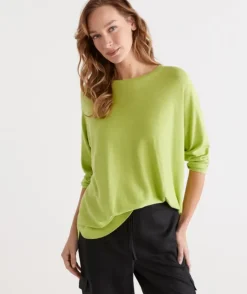 Cotton Curved Hem Pull Over<Sussan Sale