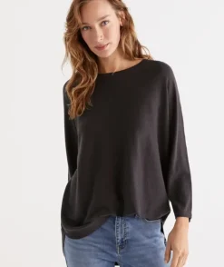 Cotton Curved Hem Pull Over<Sussan Outlet