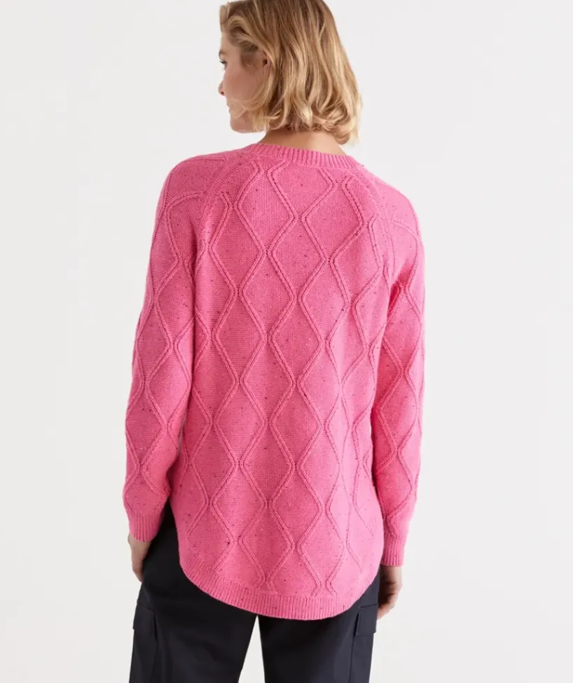 Cotton Nep Cable Pullover<Sussan Clearance