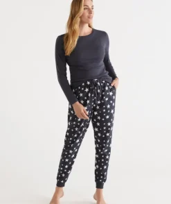 Cotton Star Print Flannelette Pant<Sussan Best
