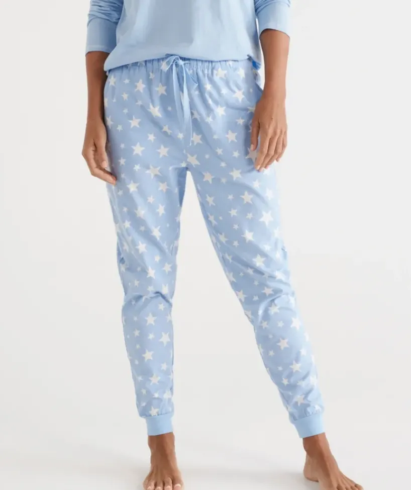 Cotton Star Print Flannelette Pant<Sussan Best