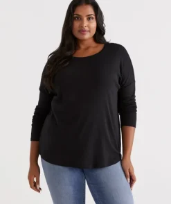 Crew Drop Shoulder Top<Sussan Online