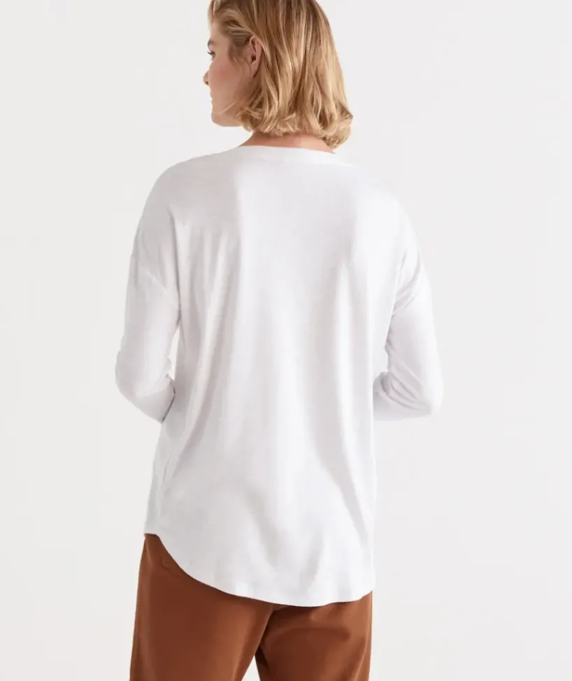 Crew Drop Shoulder Top<Sussan Online