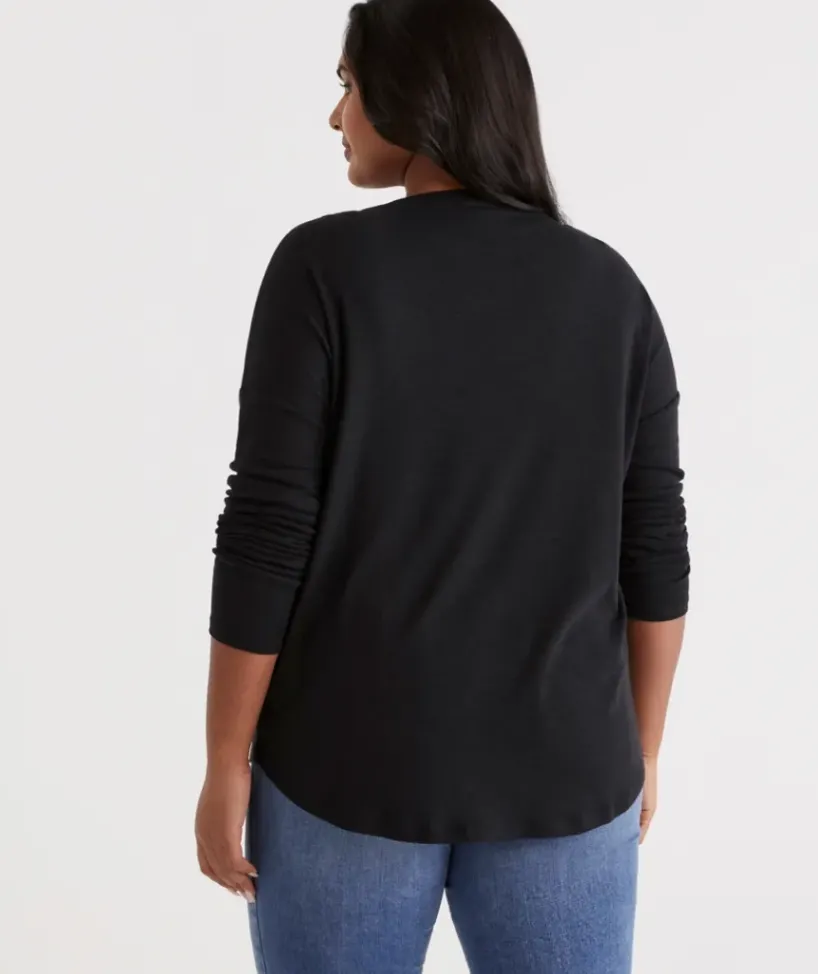 Crew Drop Shoulder Top<Sussan Hot