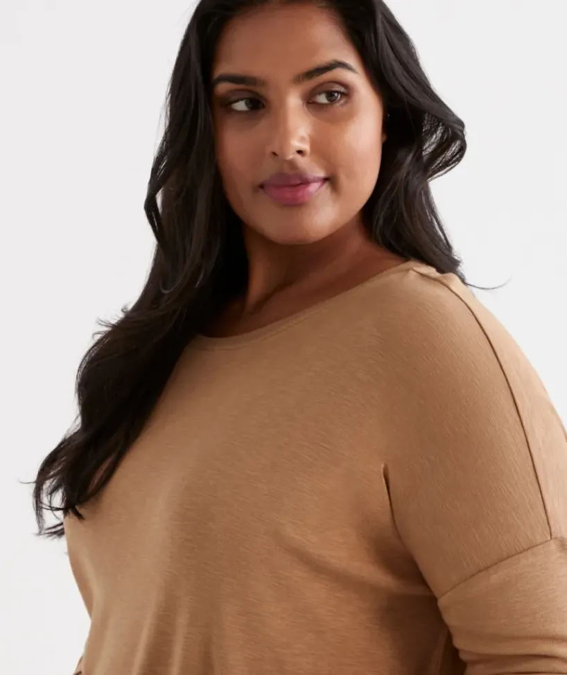 Crew Drop Shoulder Top<Sussan Hot