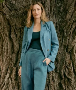 Double Breasted Linen Blazer<Sussan Outlet