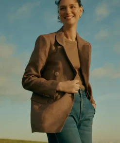 Double Breasted Linen Blazer<Sussan Outlet