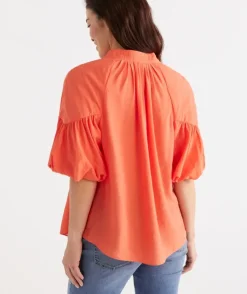 Drape Neck Top<Sussan