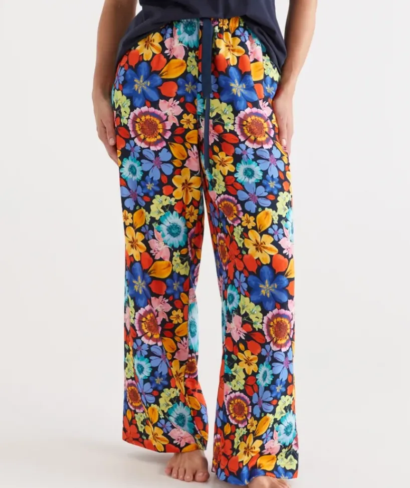 Floral Print Wide Leg Pyjama Pant<Sussan Online