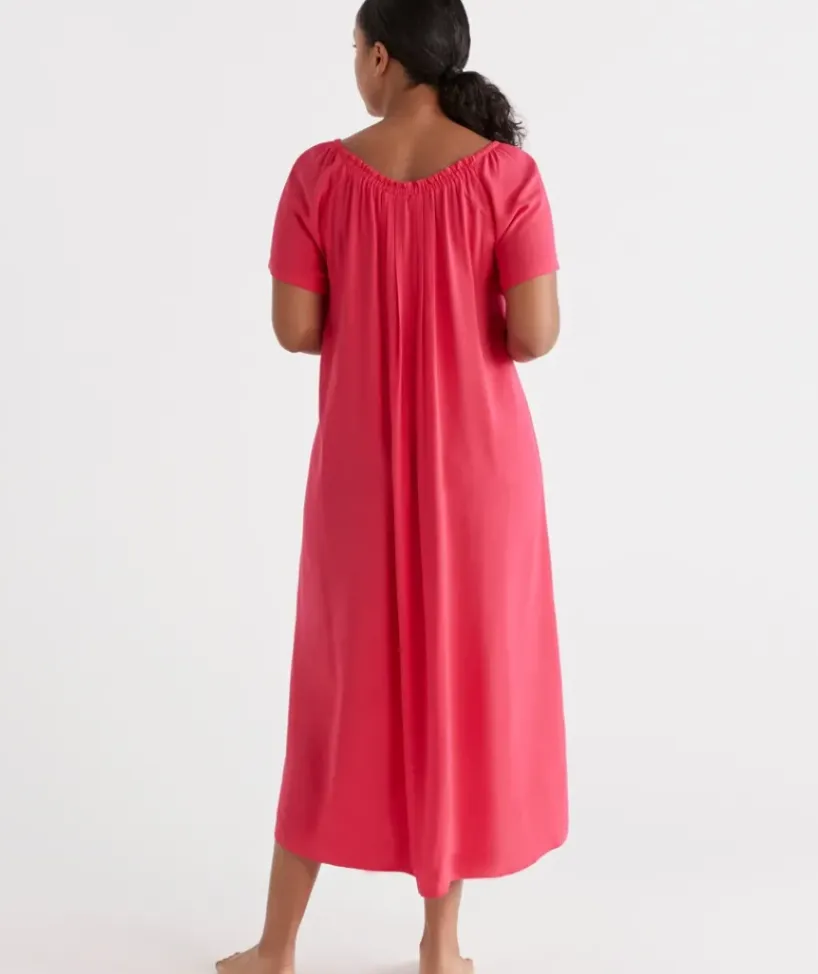 Gathered Longline Nightie<Sussan Hot