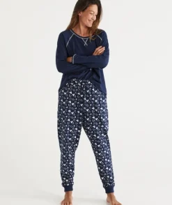 Heart Print Australian Cotton Knit Pyjama Pant<Sussan Discount