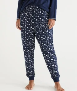 Heart Print Australian Cotton Knit Pyjama Pant<Sussan Discount