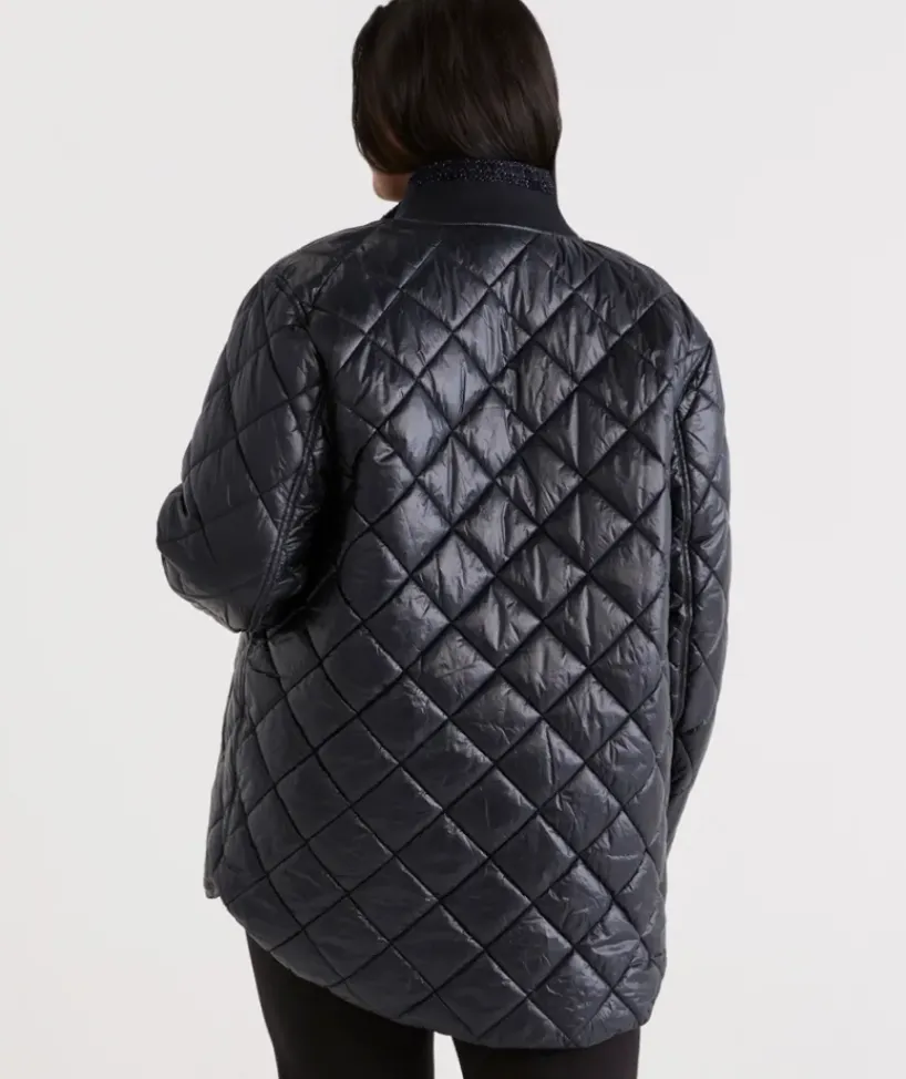 High Shine Quilted Jacket<Sussan Hot