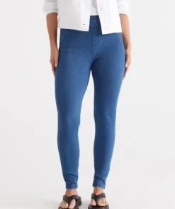 Knit Denim Legging<Sussan New