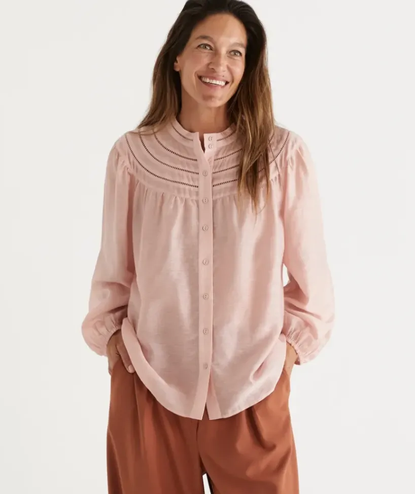 Ladder Insert Blouse<Sussan Outlet