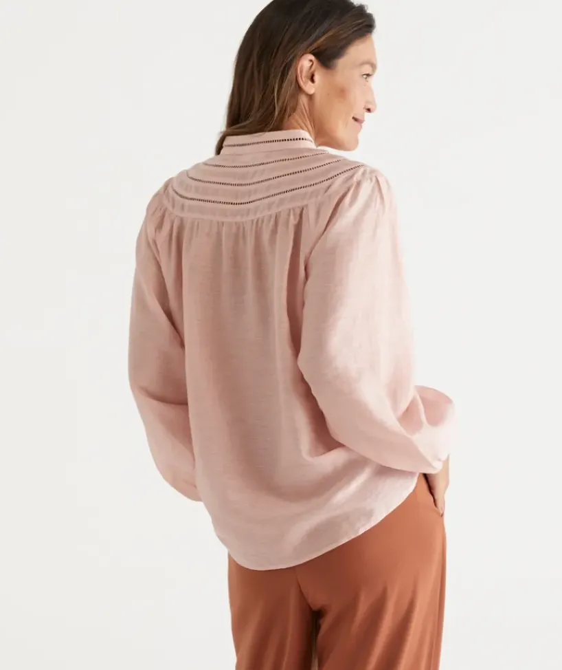 Ladder Insert Blouse<Sussan Outlet