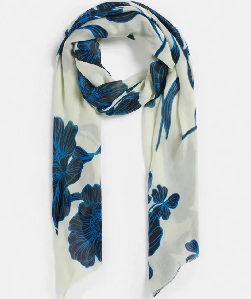 Linear Floral Scarf<Sussan Clearance