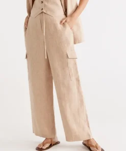 Linen Cargo Pant<Sussan