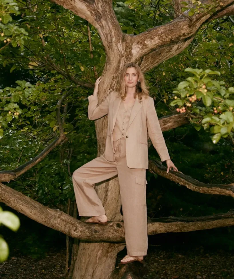 Linen Cargo Pant<Sussan