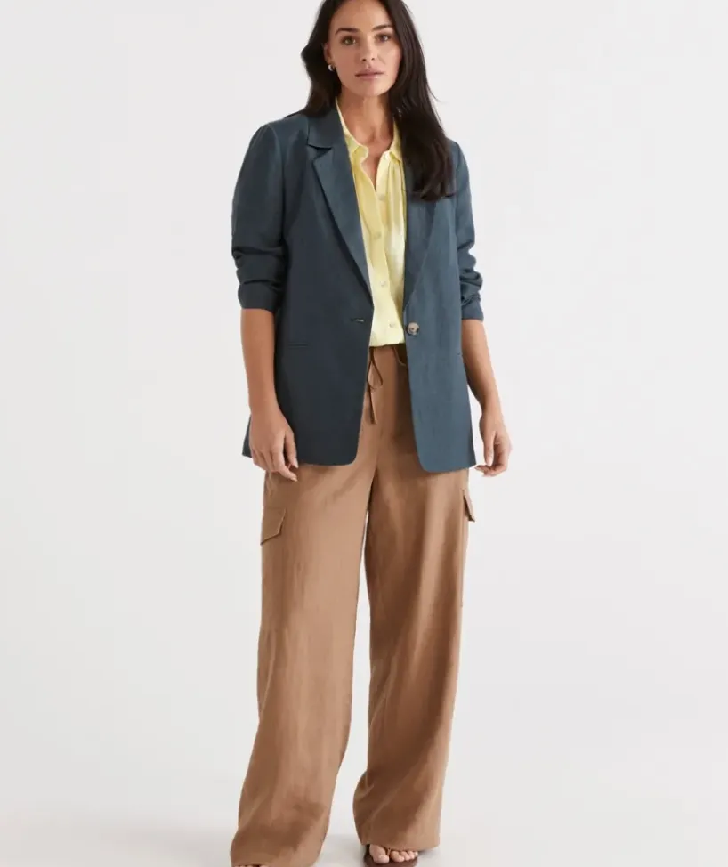 Linen Cargo Pant<Sussan