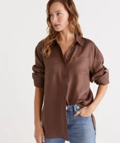 Linen Everyday Shirt<Sussan Clearance