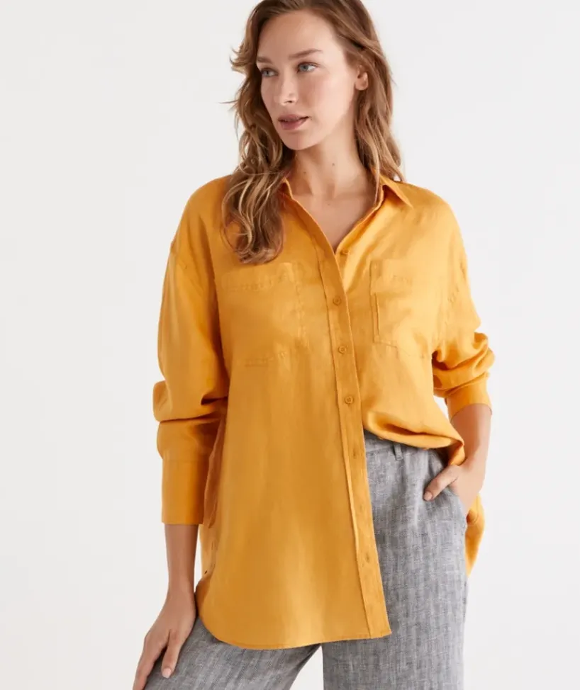 Linen Everyday Shirt<Sussan Hot