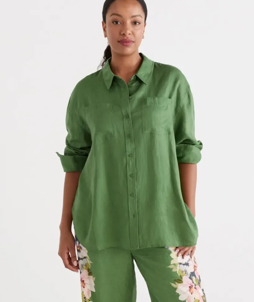 Linen Everyday Shirt<Sussan Hot