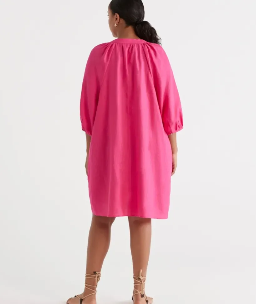 Linen Popover Dress<Sussan Hot