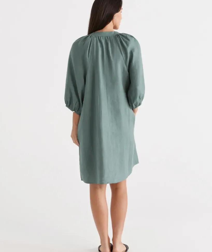 Linen Popover Dress<Sussan Discount