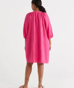 Linen Popover Dress<Sussan Discount