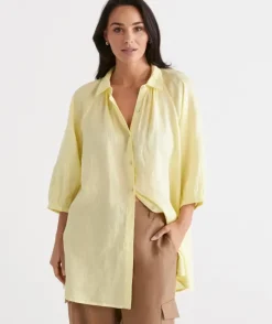 Linen Raglan Shirt<Sussan Sale