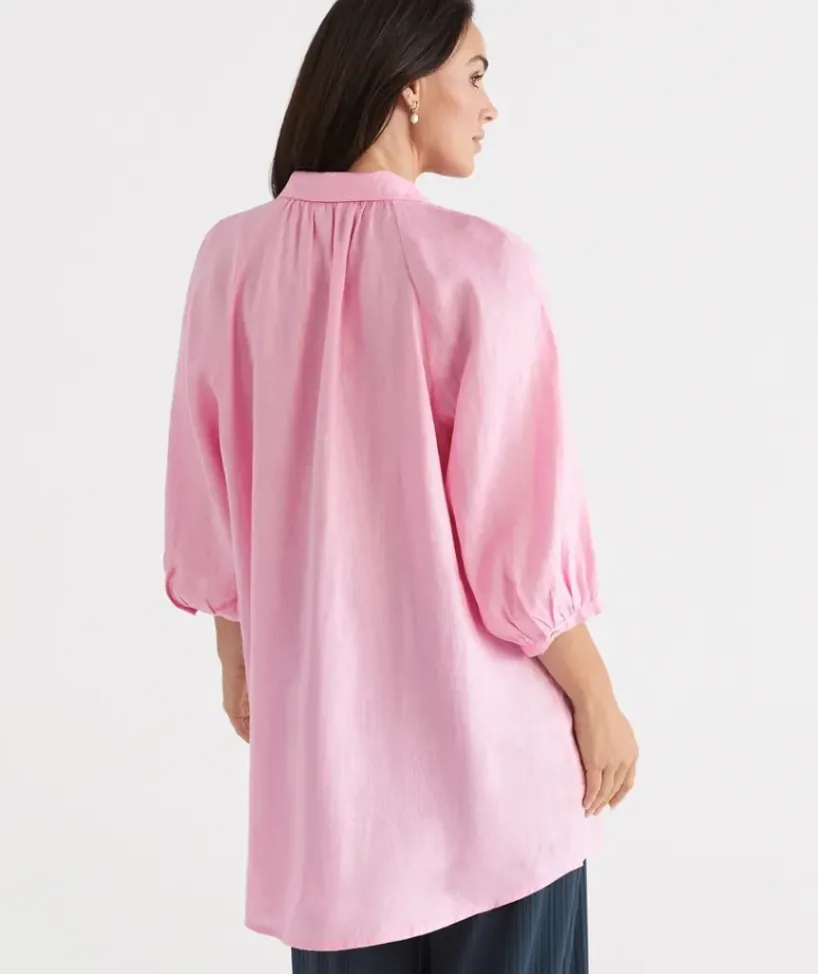 Linen Raglan Shirt<Sussan New