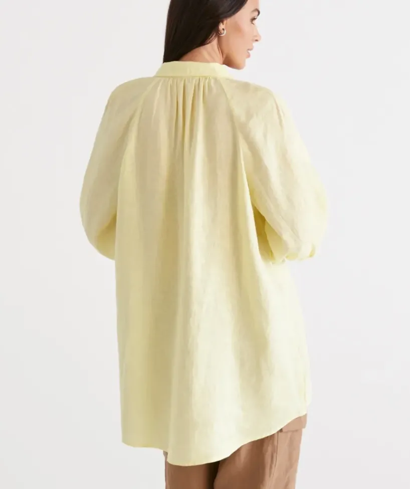 Linen Raglan Shirt<Sussan New