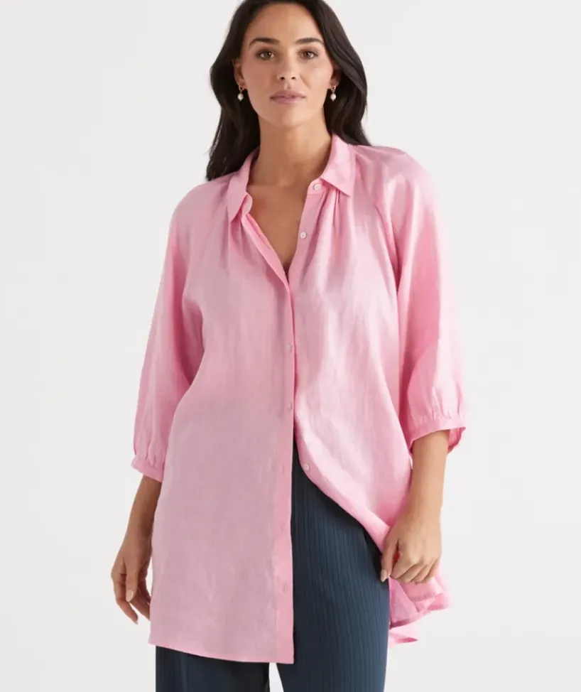 Linen Raglan Shirt<Sussan Outlet