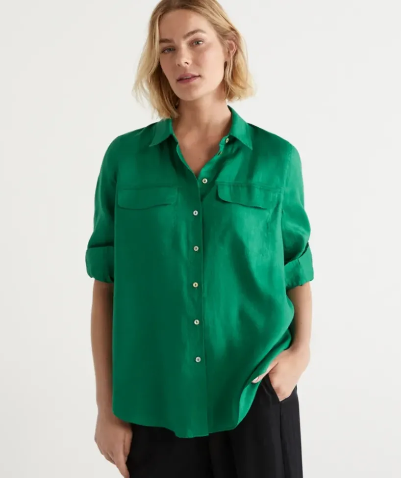 Linen Urban Shirt<Sussan Online