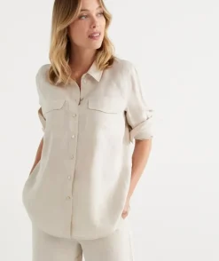 Linen Urban Shirt<Sussan Hot