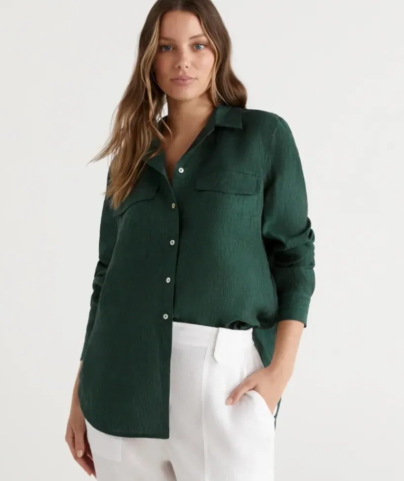 Linen Urban Shirt<Sussan Outlet