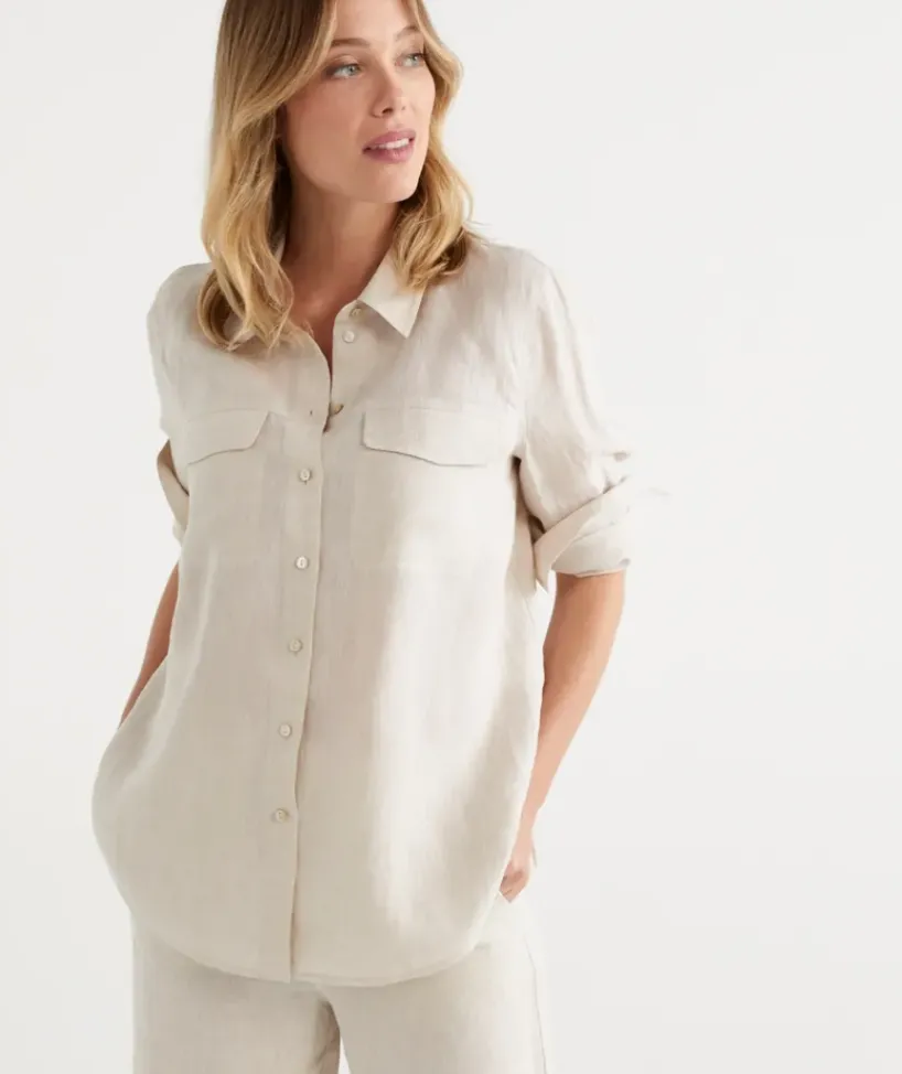 Linen Urban Shirt<Sussan Best