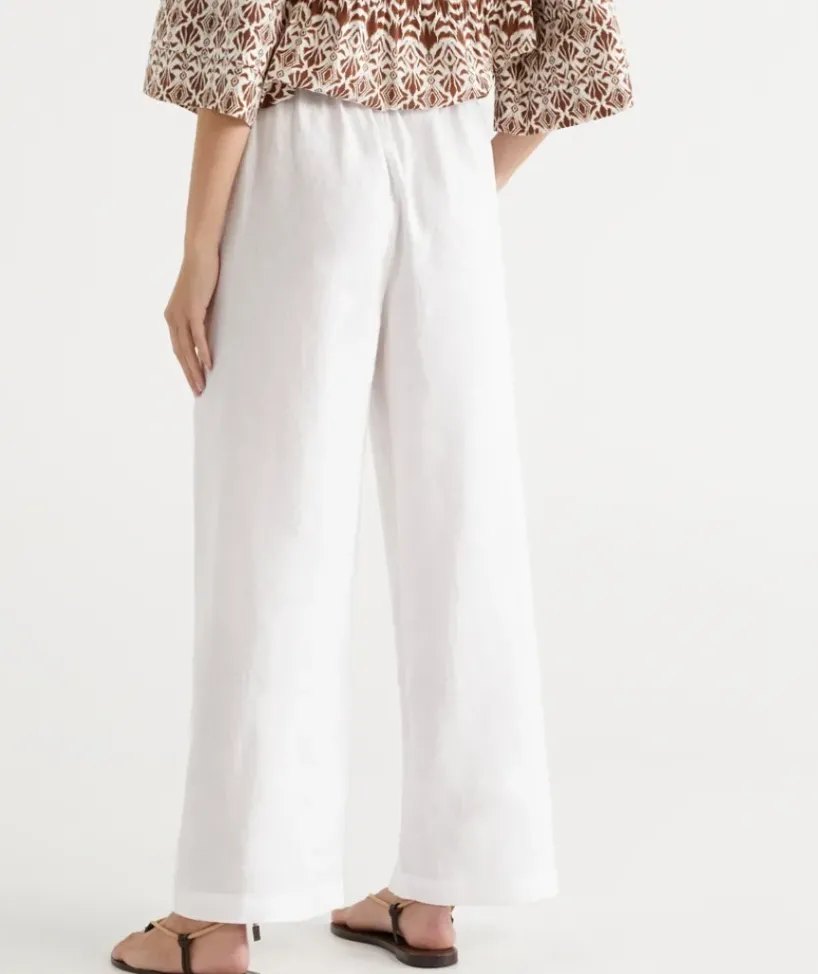 Linen Wide Leg Pant<Sussan
